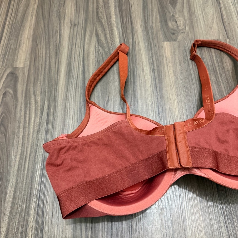 Cacique lightly lined T-shirt True Embrace orange Bra 42DD plus size - Picture 5 of 12